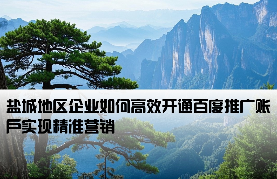 盐城百度推广开户