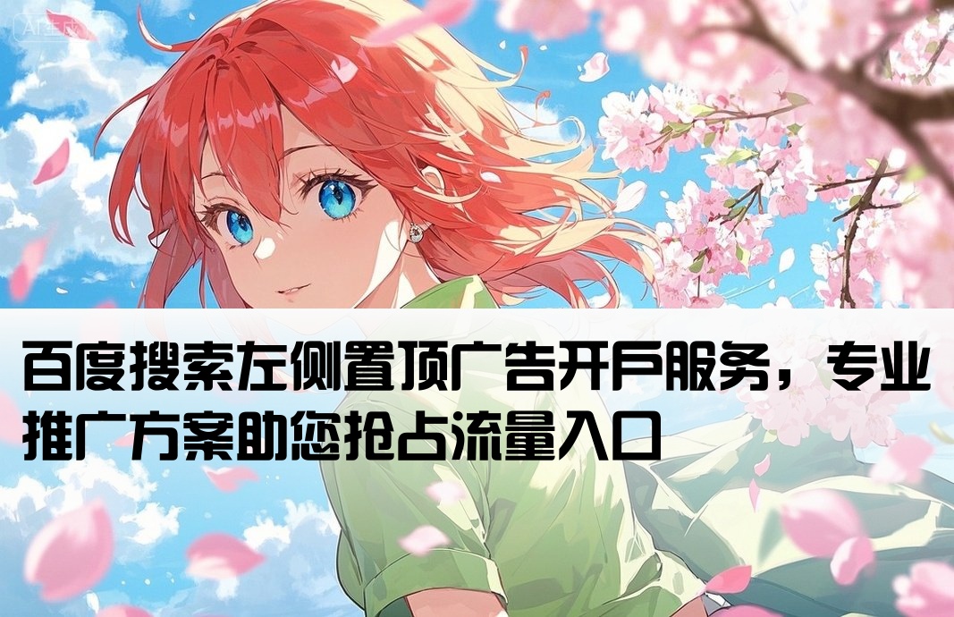 百度左侧置顶广告开户