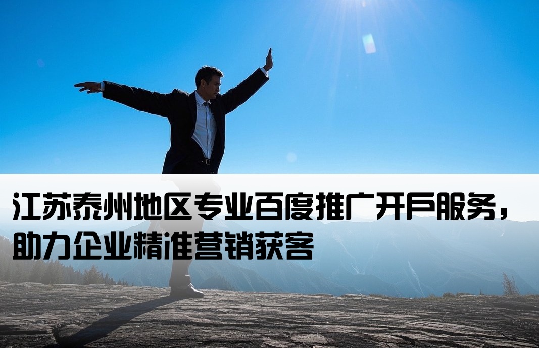 泰州百度推广开户