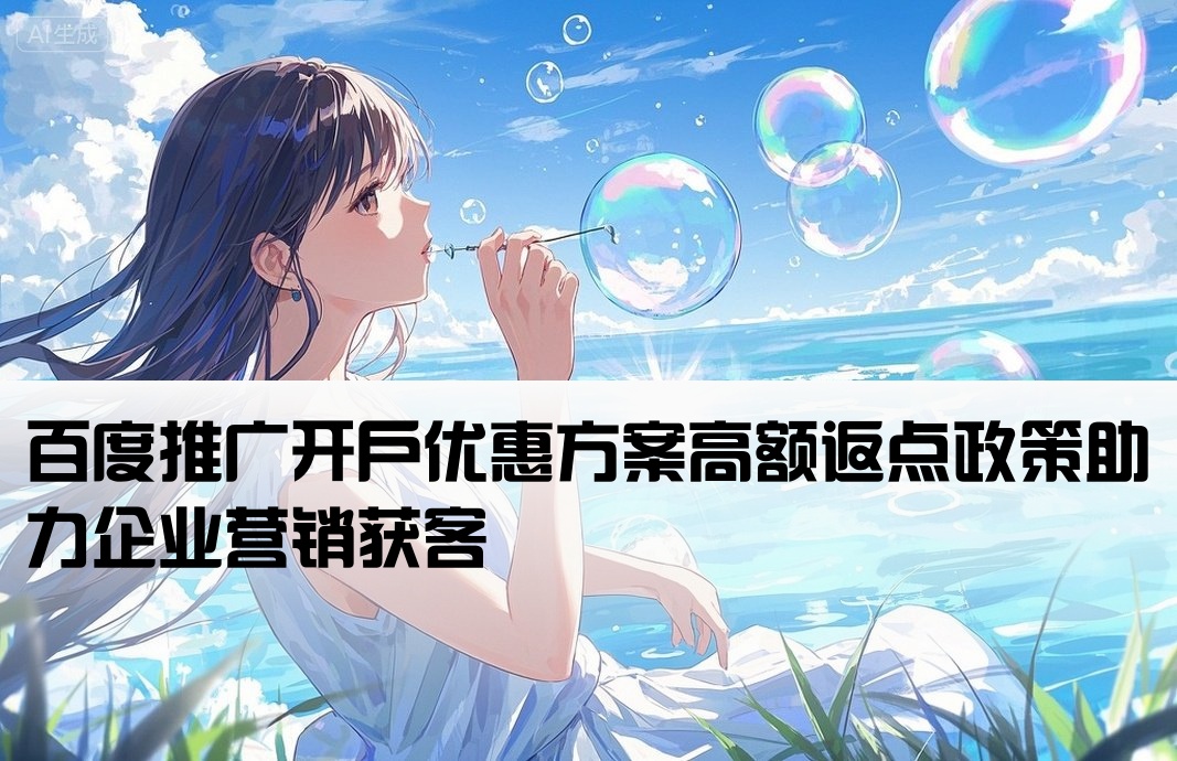 百度推广 开户 返点