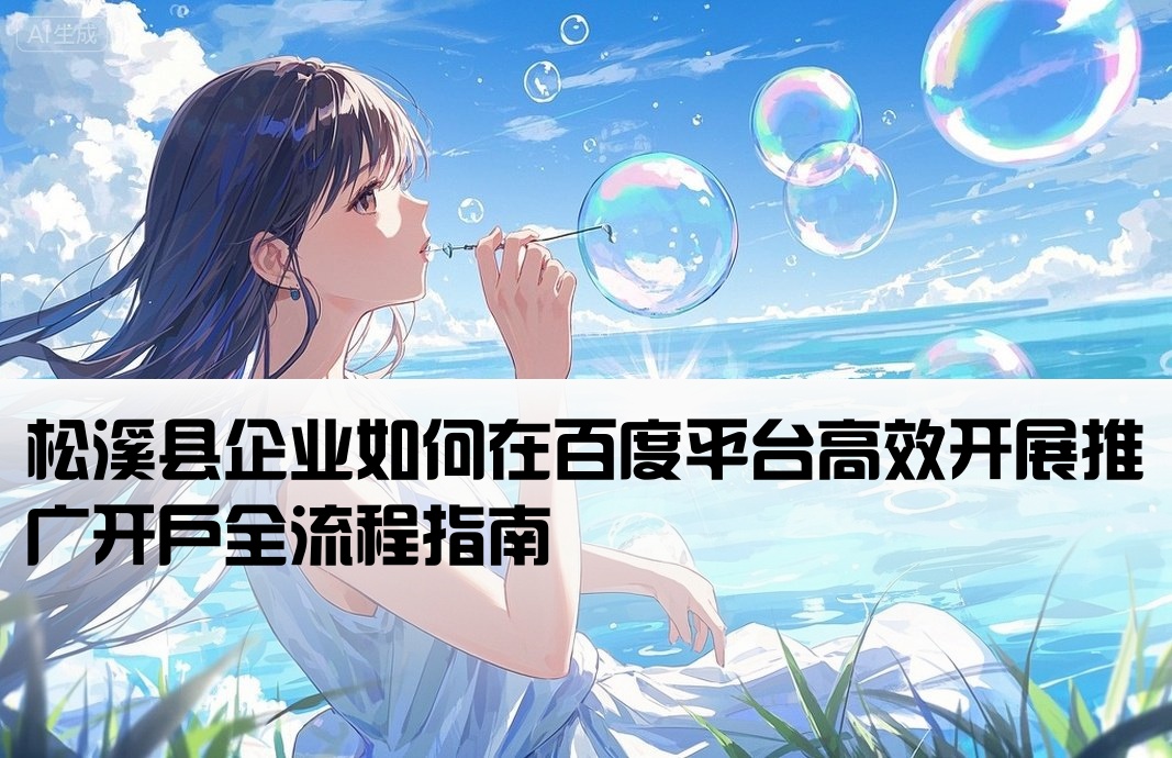 松溪县百度推广开户