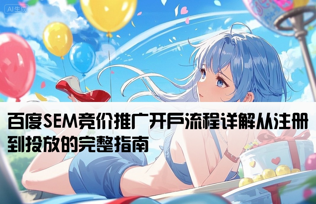 百度sem推广怎么开户