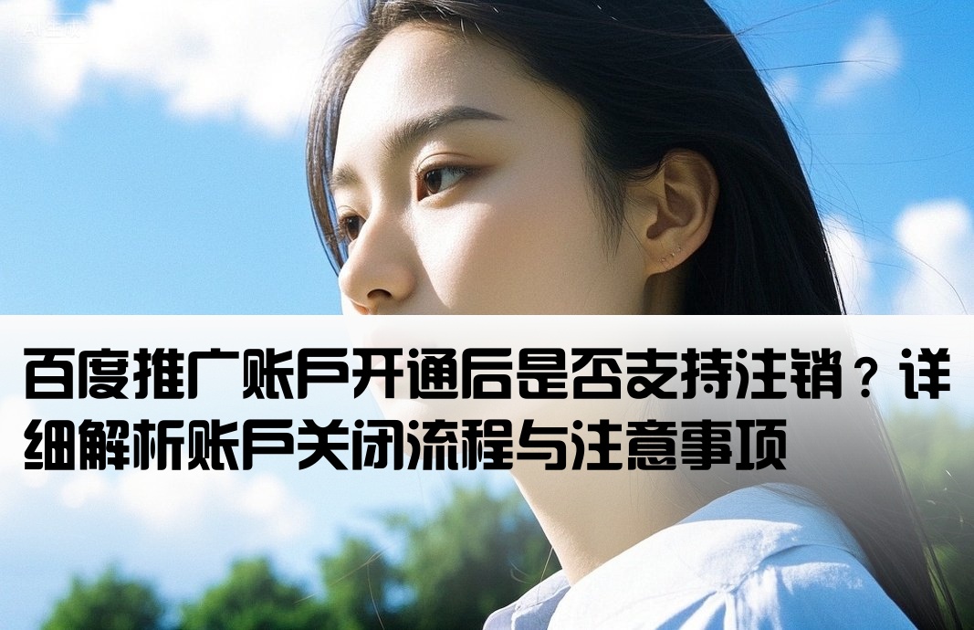 百度推广开户能注销吗