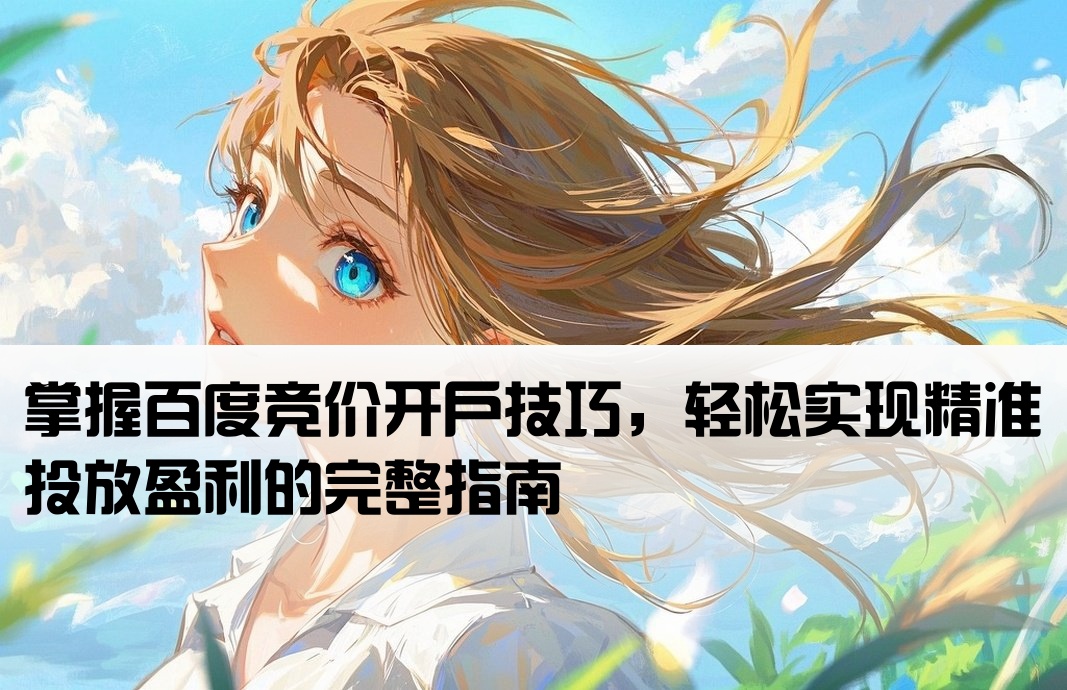 百度竞价怎么开户赚钱的