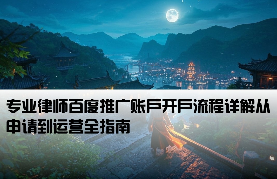 律师百度推广户怎么开户