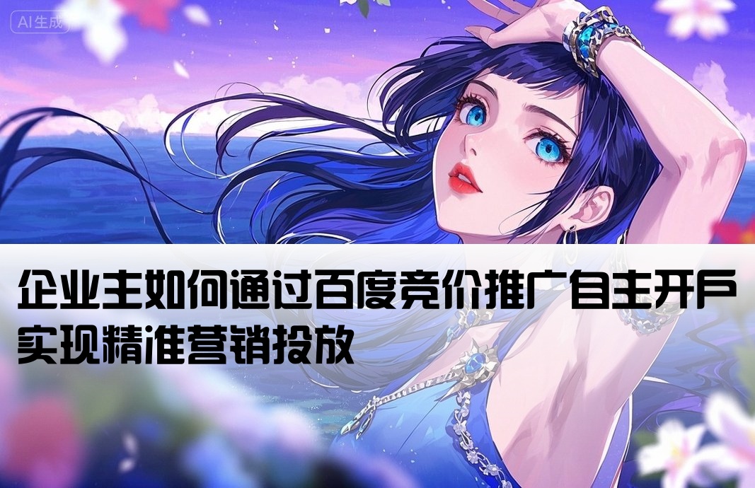 百度竞价个人开户形式
