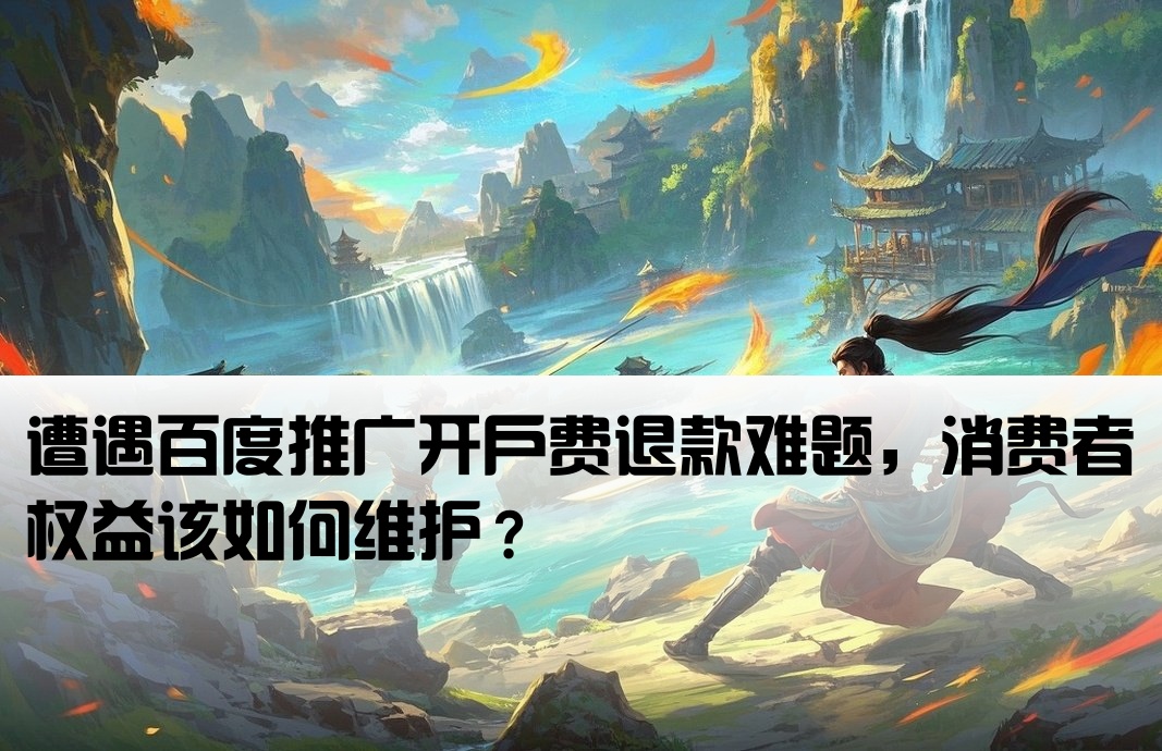 百度推广开户费不给退