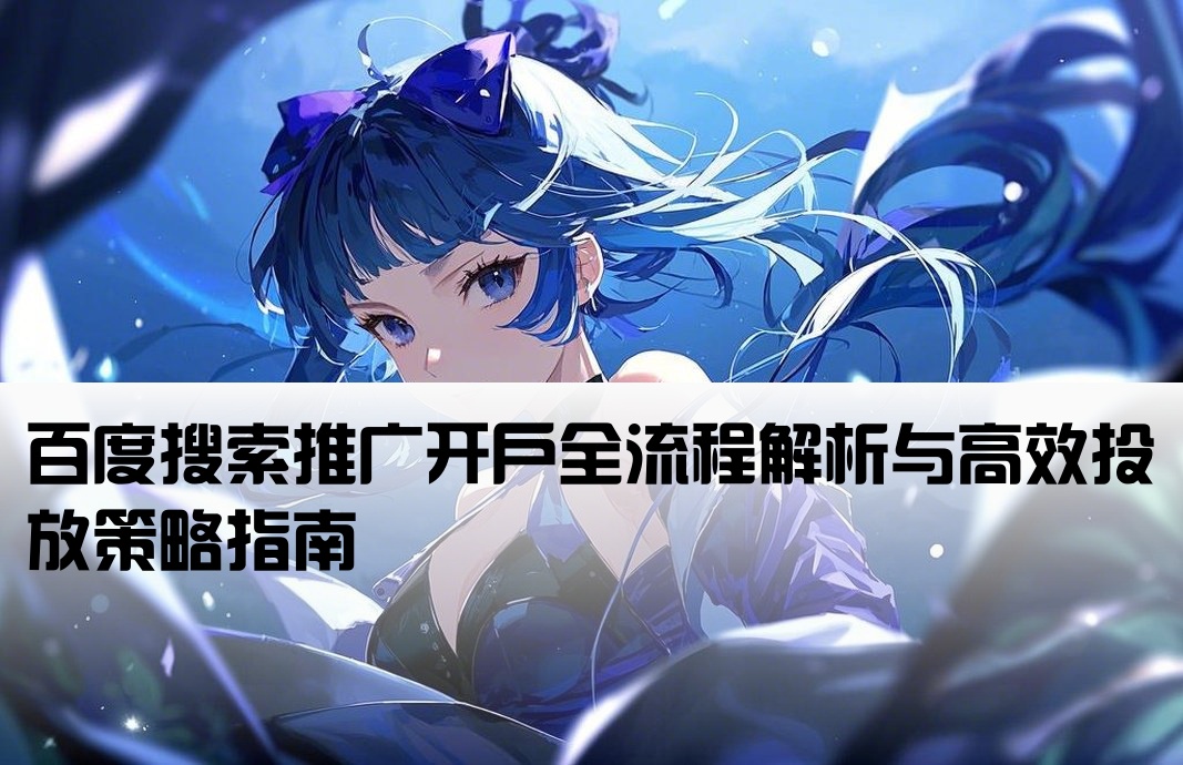百度端口开户推广方案