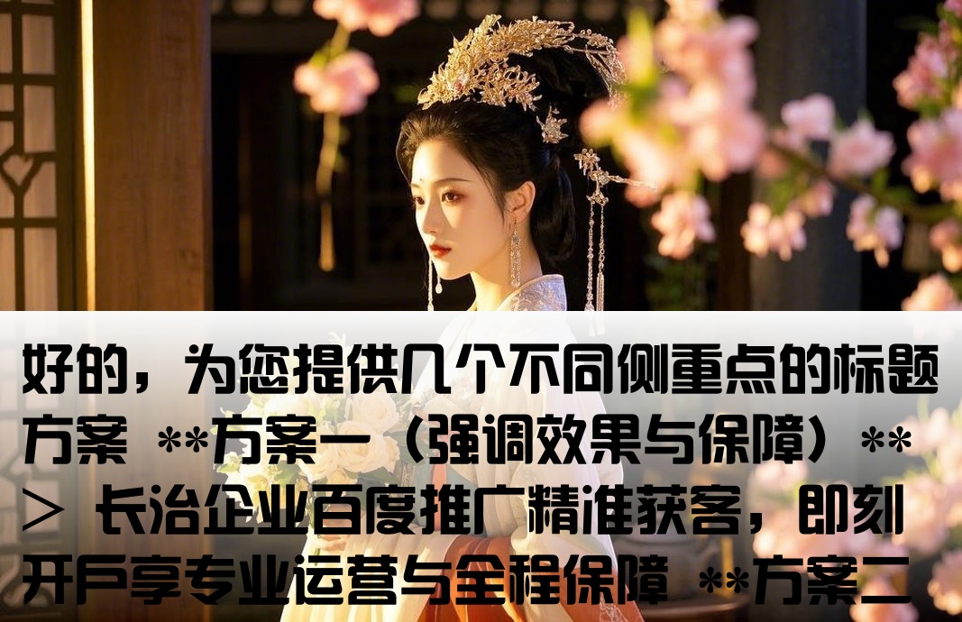 长治百度推广开户