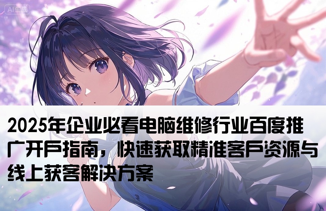 电脑维修百度推广开户
