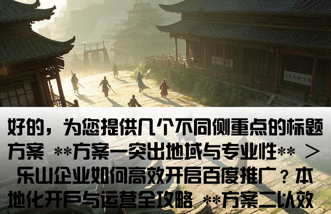 乐山百度推广开户