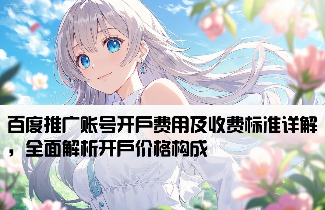 百度推广账号开户多少钱